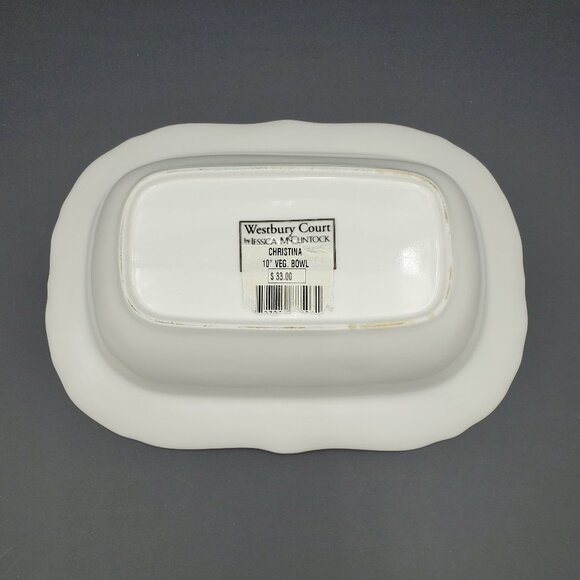 Westbury Court Christina Vegetable Bowl Jessica McClintock Floral Serving Bowl - Picture 8 of 9